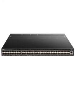 a black electronic device with many ports