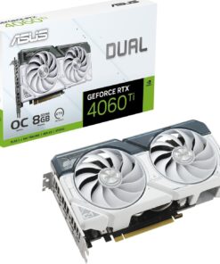 DUAL-RTX4060TI-O8G-WHITE - ASUS  Dual GeForce RTX 4060 Ti White Graphics Card