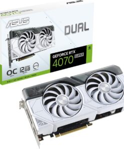 DUAL-RTX4070S-O12G-WHITE - ASUS Dual GeForce RTX 4070 SUPER Graphics Card